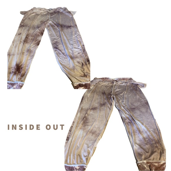 RAINBOW PINK & DARK PINK CRUSHED VELOUR JOGGER PANTS (1X) - Picture 10 of 13